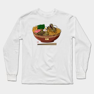 Great Wave  Ramen Dragon Long Sleeve T-Shirt